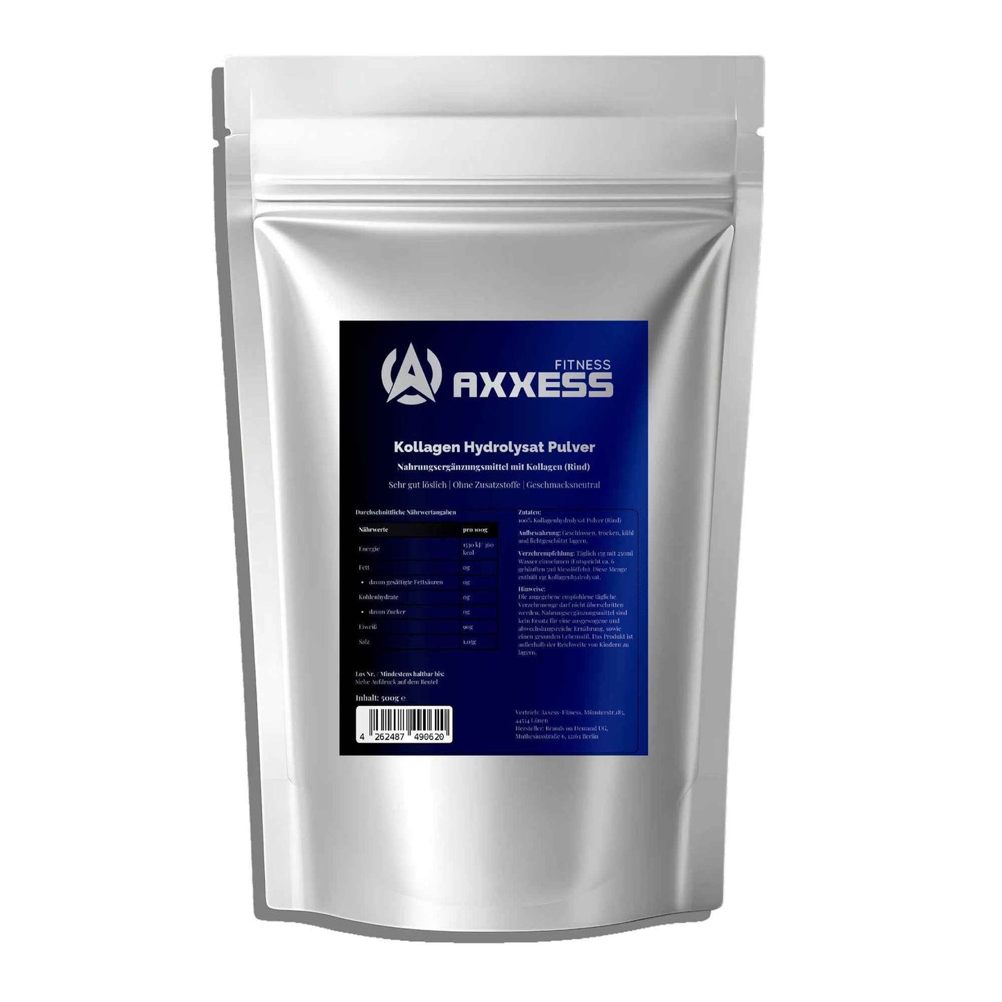 Axxess-Fitness Kollagen Hydrolysat Pulver - 500g Doypack