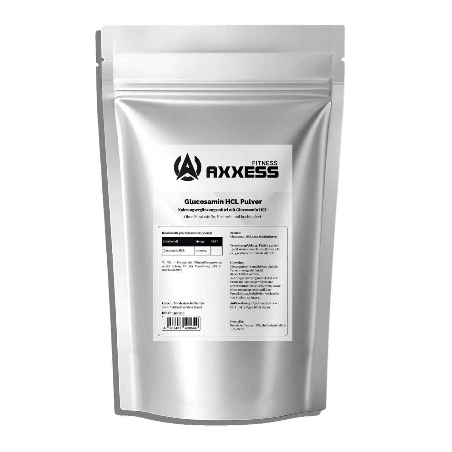 Axxess-Fitness Glucosamin Pulver - 500g Doypack