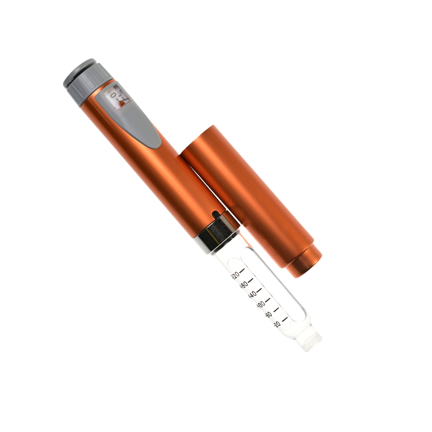 Injektionspen Orange mit Zubehör