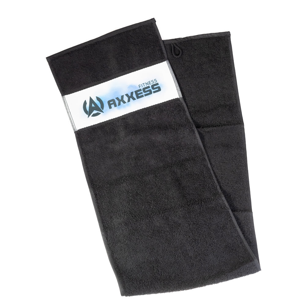 AXXESS Sport-Handtuch schwarz 30x140cm