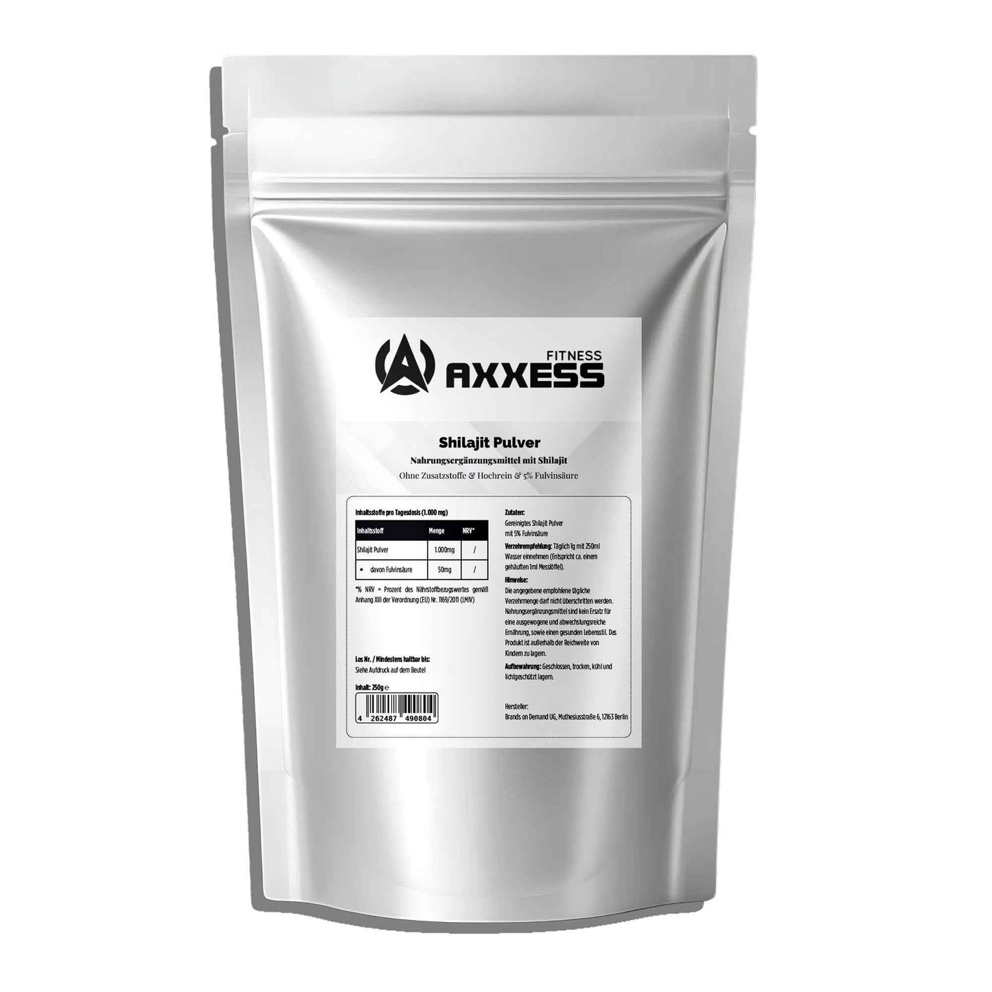 Axxess-Fitness Shilajit Pulver - 5% Fulvinsäure - 250g