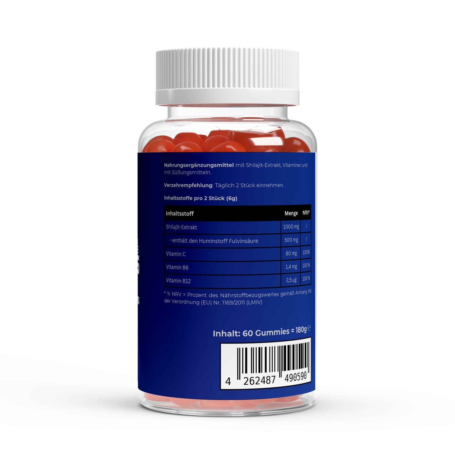 Axxess-Fitness Premium Shilajit Gummies 1000 + Vitamin C,B6, B12 - 60 Stk