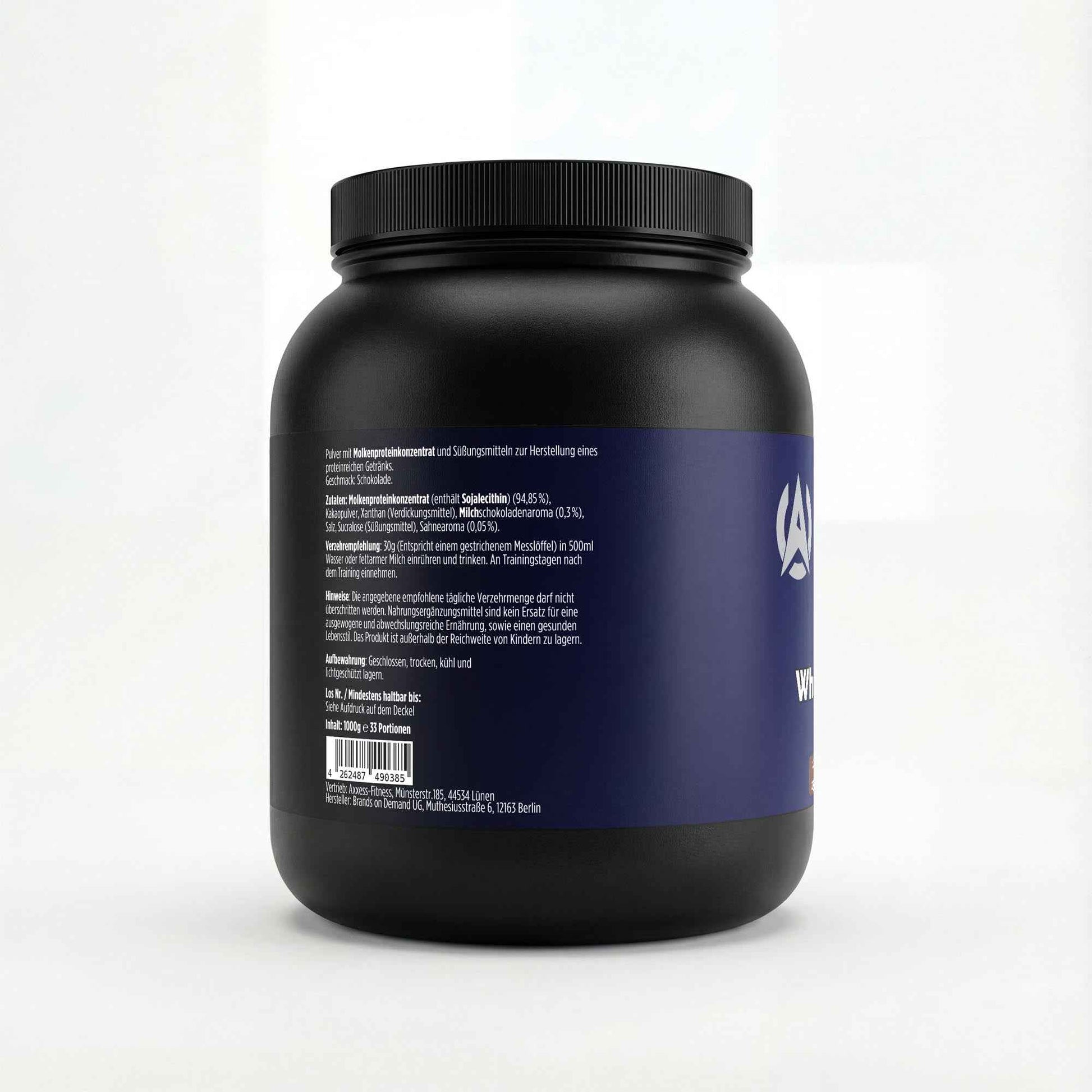 Axxess-Fitness Premium Whey Protein Schokolade - 1.000g