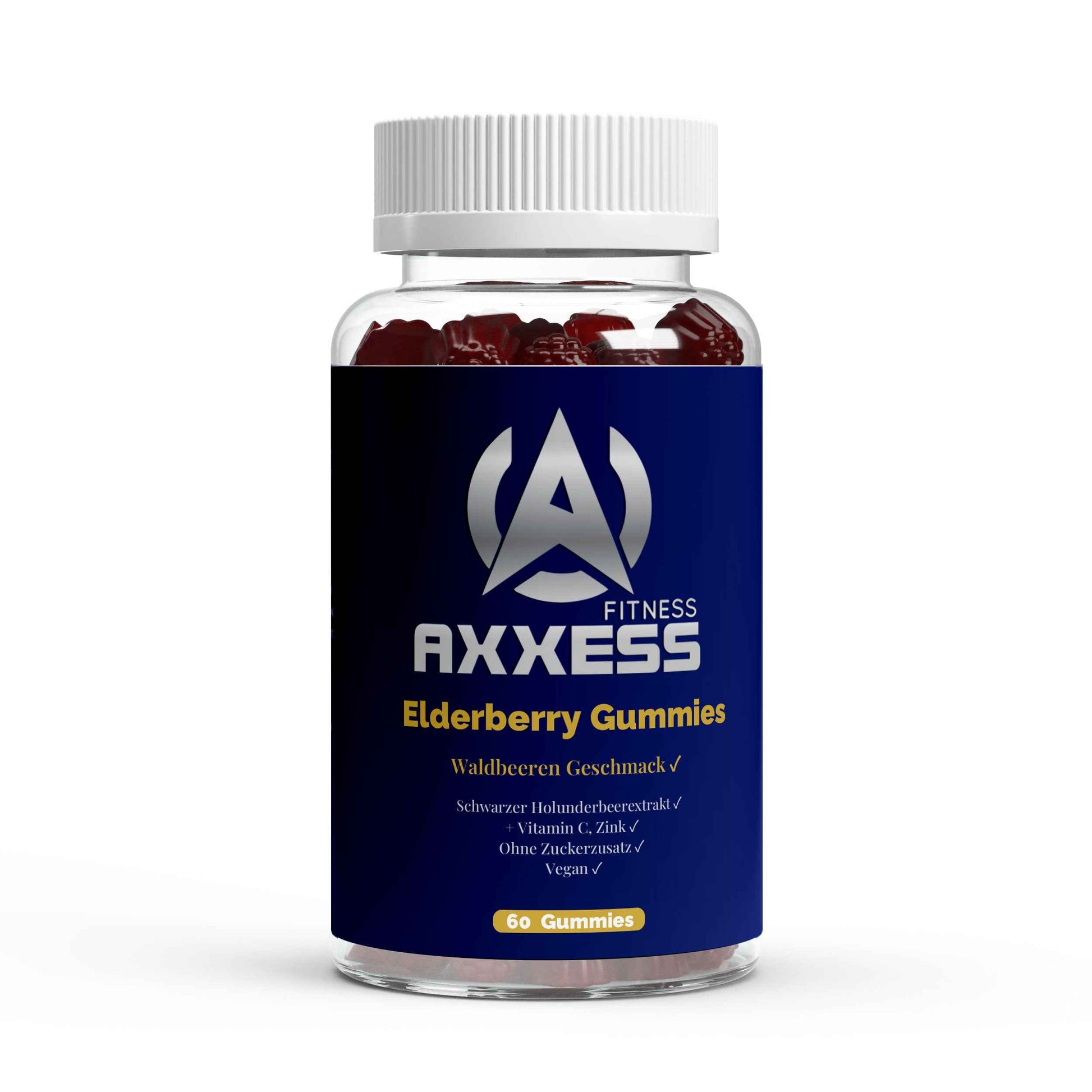 Axxess-Fitness Elderberry + Vitamin C + Zink Gummies - 60 Stk.