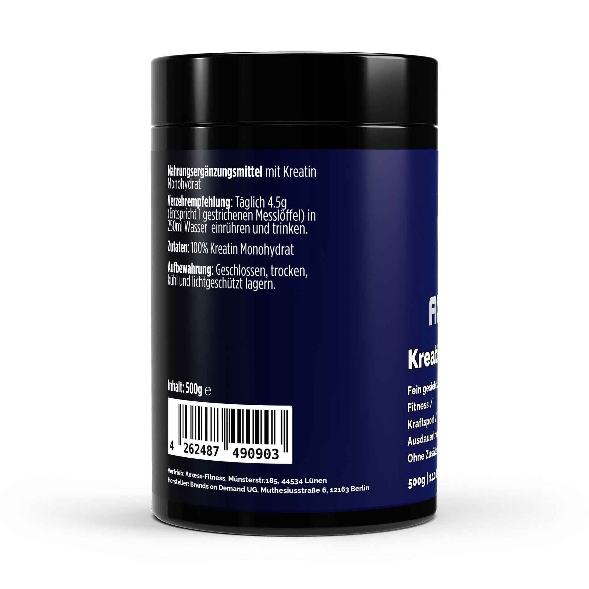 Kreatin Monohydrat - Geschmacksneutral - 500g