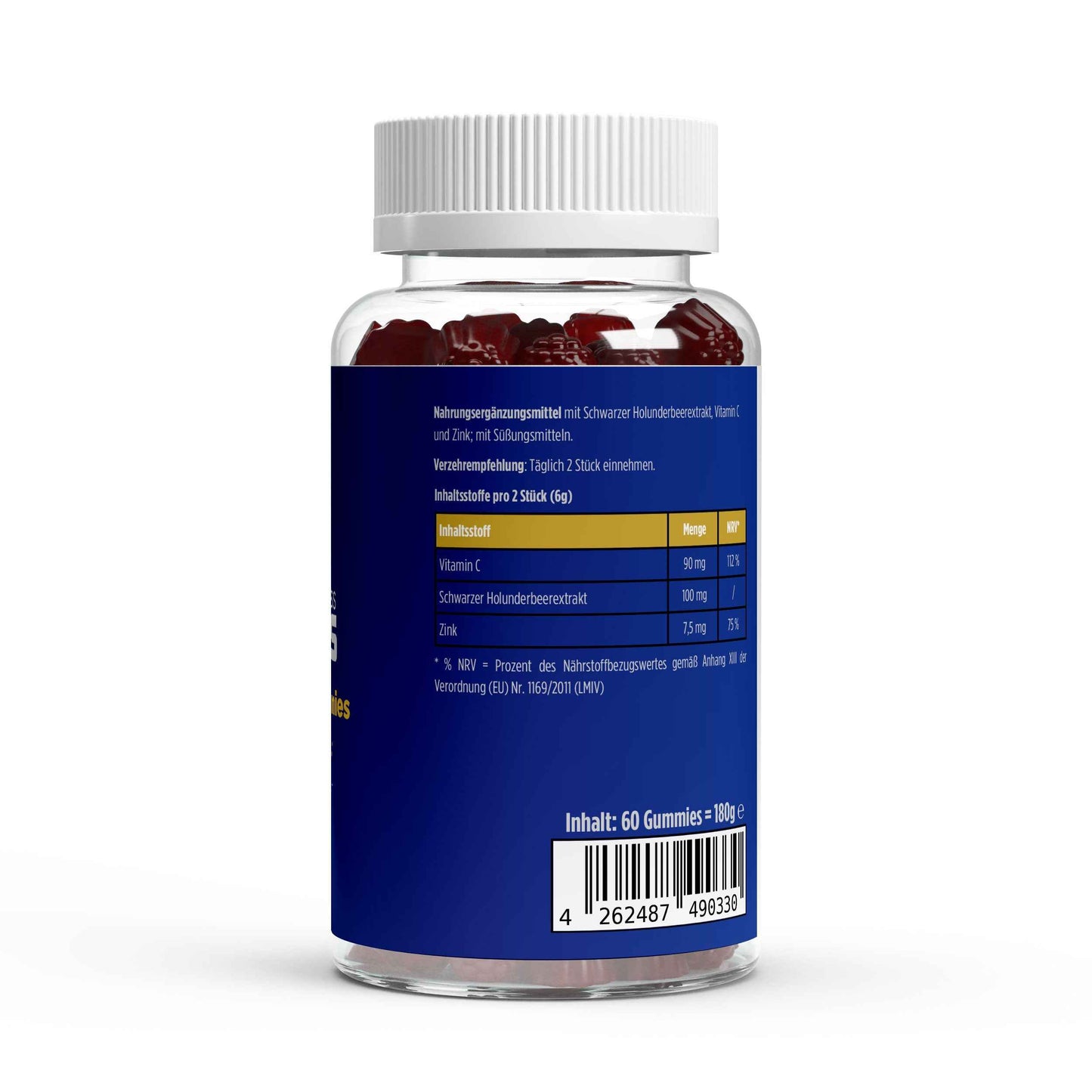 Axxess-Fitness Elderberry + Vitamin C + Zink Gummies - 60 Stk.