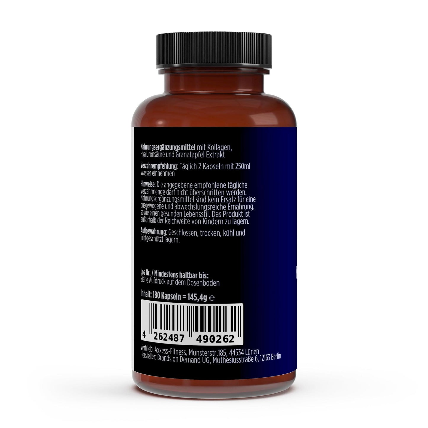 Premium Kollagenhydrolysat PLUS Haut Haare Nägel - 180 Kapseln