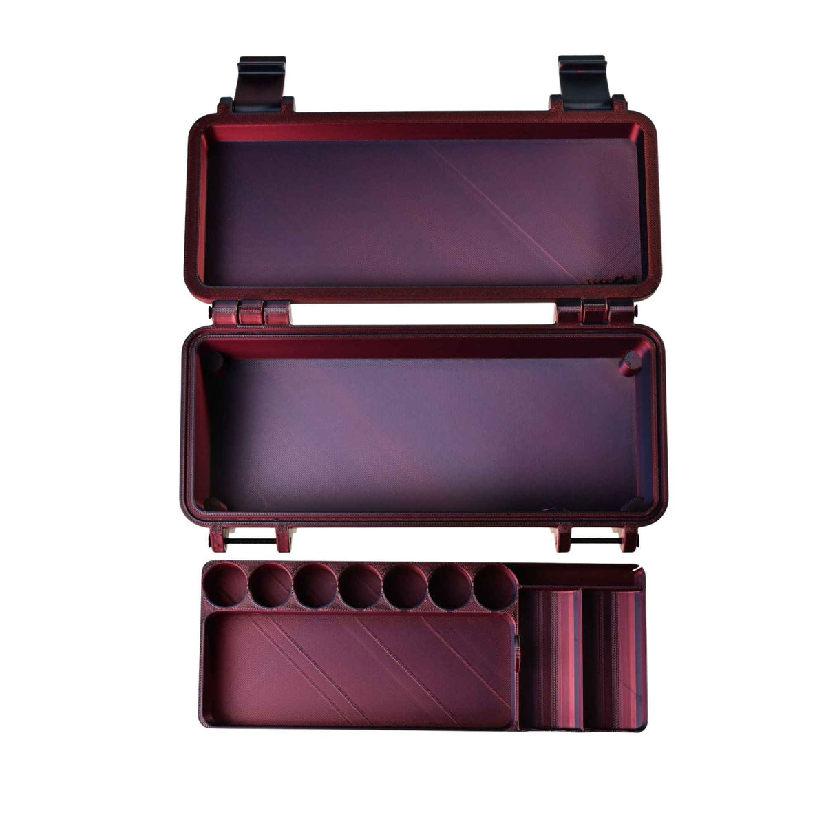 Vial Box - 20x8x8 cm rot mit Muster