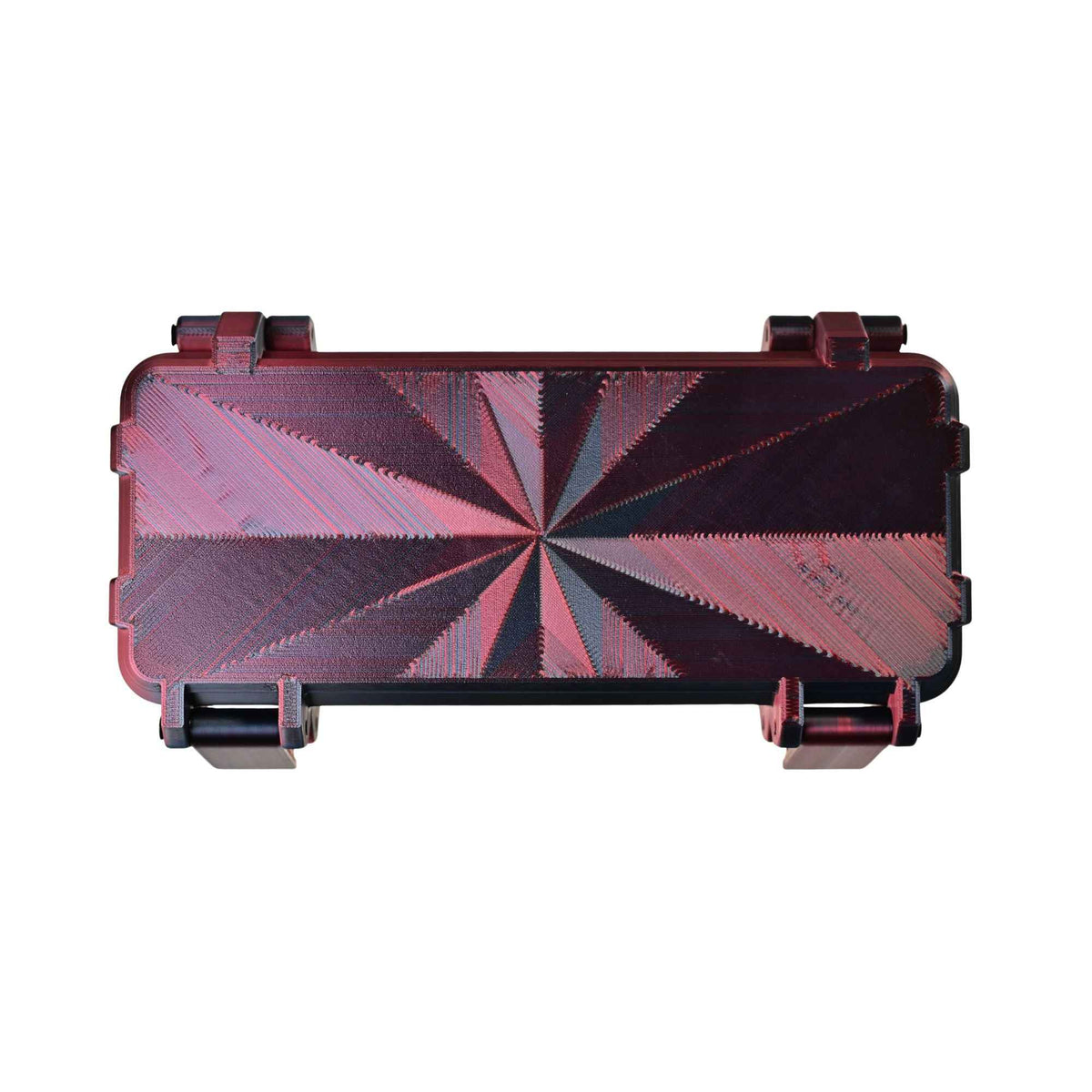 Vial Box - 20x8x8 cm rot mit Muster