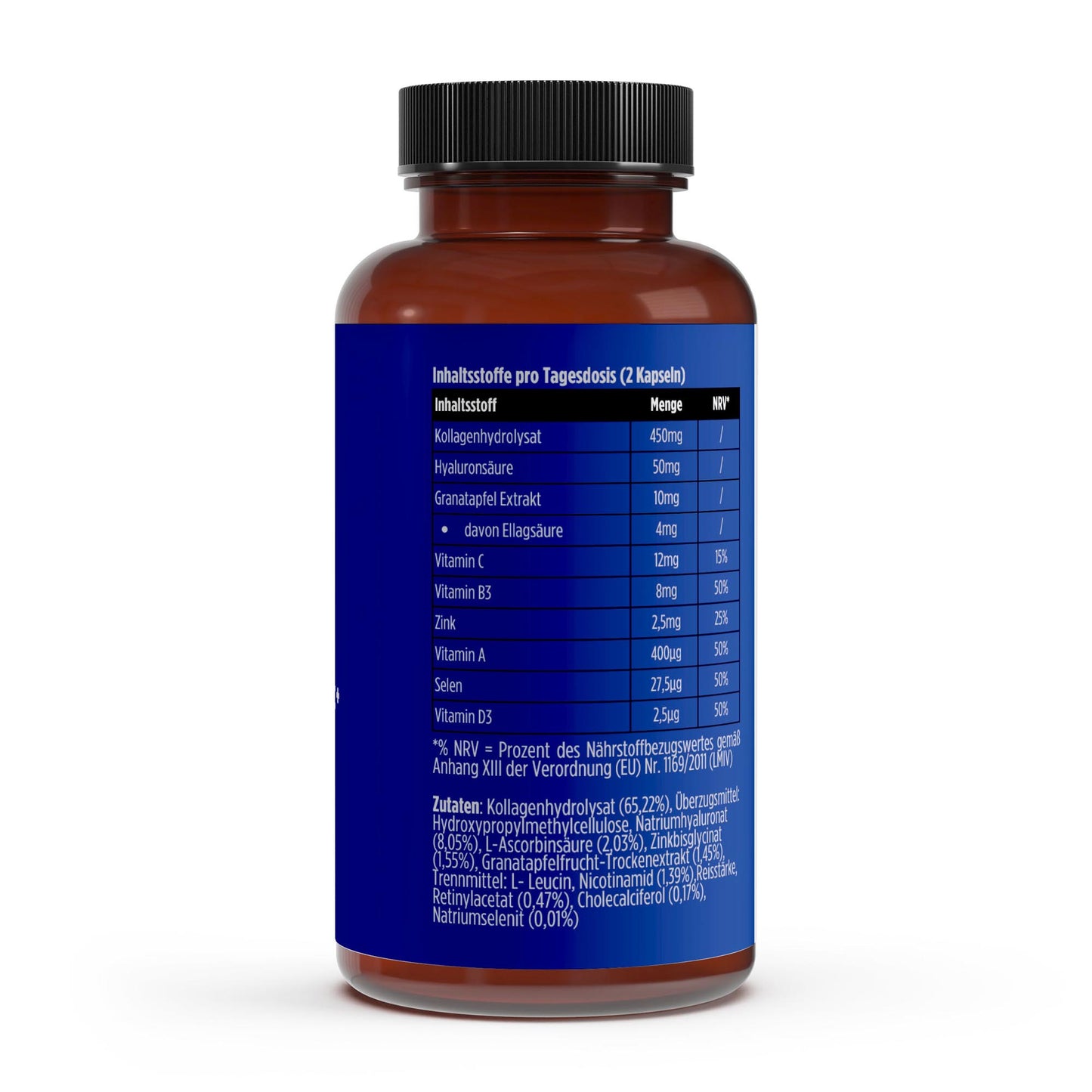 Premium Kollagenhydrolysat PLUS Haut Haare Nägel - 180 Kapseln