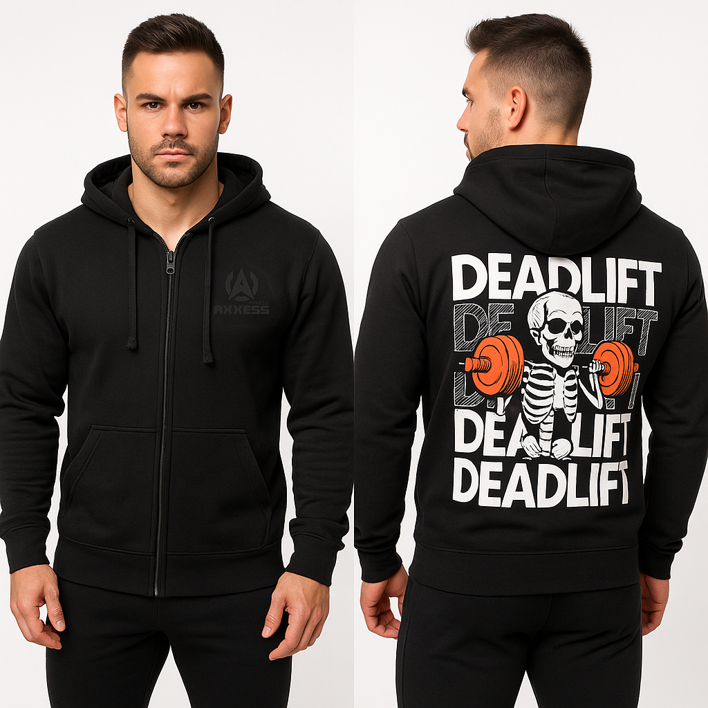 Axxess Fitness Unisex Zip Hoodie "Deadlift"