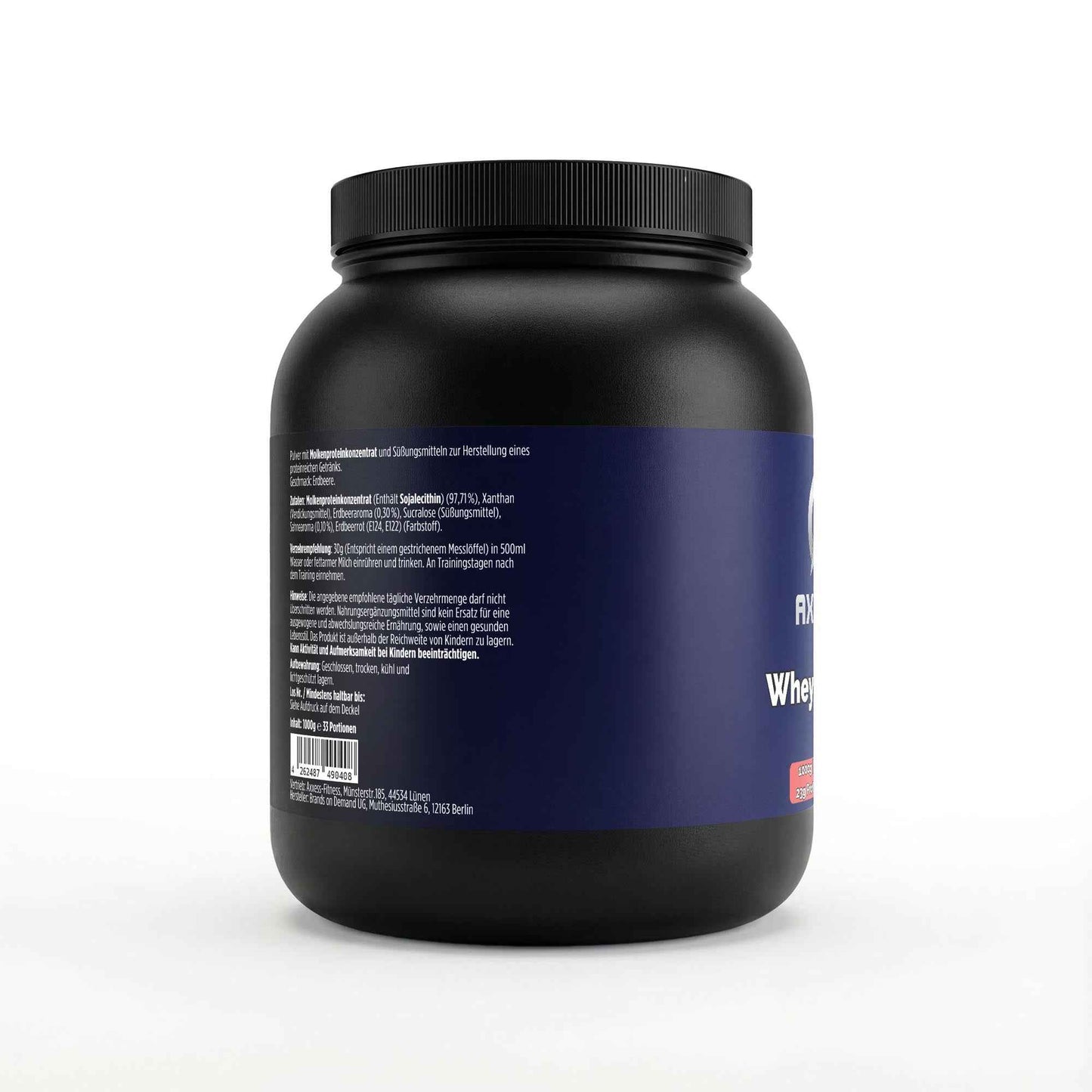 Axxess-Fitness Premium Whey Protein Erdbeere - 1.000g